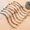 Handmade Tibetan Nepal Beaded Bracelet | Vintage Ethnic Women’s Handwoven Jewelry | Travel Souvenir Gift