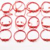 Natural Red Agate Zodiac Lucky Rope Bracelet | Handmade Red String Bracelet for Good Fortune & Protection (0–23cm)