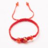 Natural Red Agate Zodiac Lucky Rope Bracelet | Handmade Red String Bracelet for Good Fortune & Protection (0–23cm)