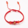 Natural Red Agate Zodiac Lucky Rope Bracelet | Handmade Red String Bracelet for Good Fortune & Protection (0–23cm)