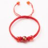 Natural Red Agate Zodiac Lucky Rope Bracelet | Handmade Red String Bracelet for Good Fortune & Protection (0–23cm)