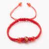 Natural Red Agate Zodiac Lucky Rope Bracelet | Handmade Red String Bracelet for Good Fortune & Protection (0–23cm)