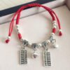 buddhaobject Vintage Ethnic Red Rope Bell Bracelet-abacus Vintage Ethnic Red Rope Bell Bracelet | Handmade Tibetan Silver Lucky Charm Anklet for Couples & Women