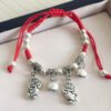 buddhaobject Vintage Ethnic Red Rope Bell Bracelet-women's clothing Vintage Ethnic Red Rope Bell Bracelet | Handmade Tibetan Silver Lucky Charm Anklet for Couples & Women