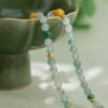 buddhaobject-African Jade 108 Beads Necklace with Vajra Pendant-3 Handcrafted African Jade Necklace with Vajra Pendant and Amber Beads – 108 Beads Elegant Women’s Necklace