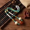 Tibetan Amber Pendant Necklace | Ethnic Style Handmade Jewelry for Men & Women