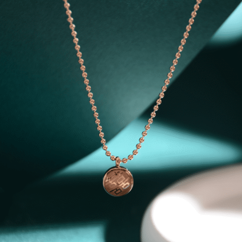 Double-Sided Xi Blessing Titanium Steel Necklace – Vintage Collar Chain