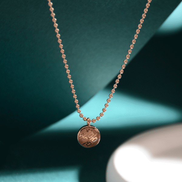 buddhaobject-Double-Sided Xi Blessing Titanium Steel Necklace – Vintage Collar Chain Double-Sided Xi Blessing Titanium Steel Necklace – Vintage Collar Chain