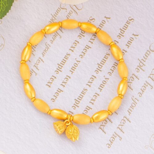 Golden Lotus “Two Lifetimes of Love” Seed Pod Bracelet