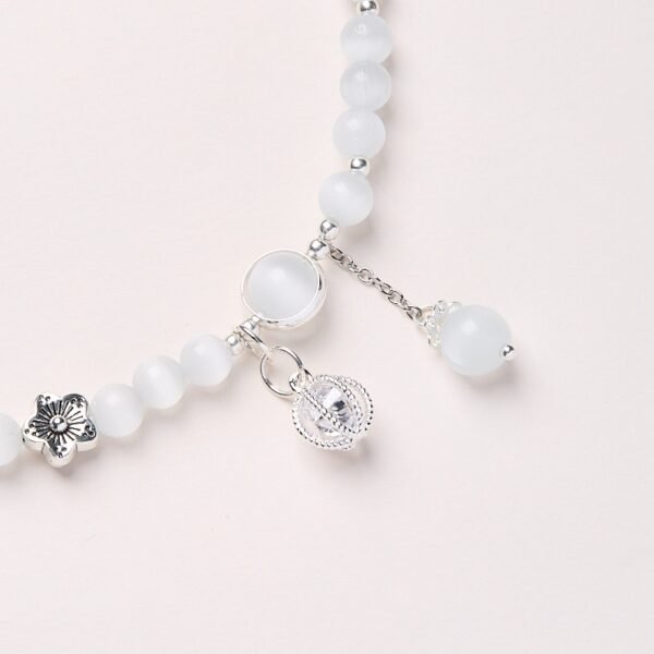 Vintage Chinese Style Handmade Cat’s Eye Stone Bracelet