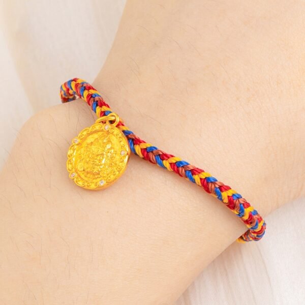 Yellow Wealth Deity Sand Gold Bracelet