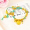 Golden Wealth Deity Knot Bracelet