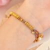 Golden Wealth Deity Knot Bracelet