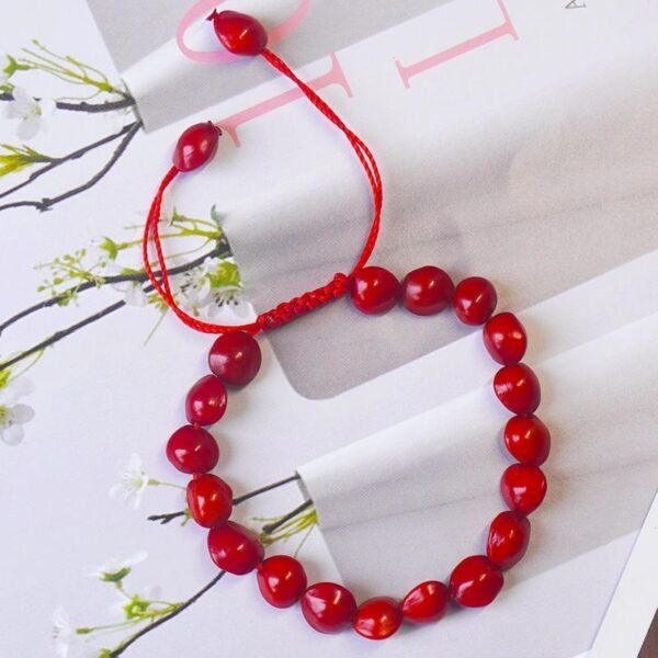 Handmade Love Bean Wooden Bracelet