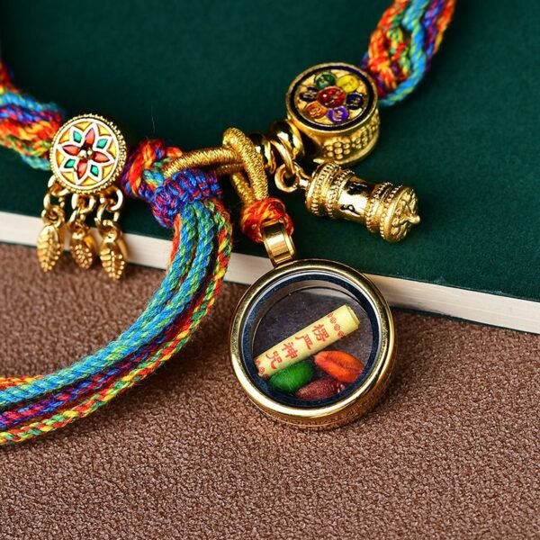 buddhaobject-Tibetan Five-Color Samsara Knot Bracelet Tibetan Five-Color Samsara Knot Bracelet
