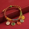 buddhaobject-Tibetan Five Wealth Gods Lucky Knot Bracelet-4 Tibetan Five Wealth Gods Lucky Knot Bracelet