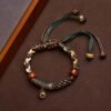 Tibetan Handwoven Multicolor Leather Rope Bracelet