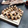 Tibetan Three-Eyed Dzi Agate Buddhist Bead Bracelet