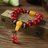 Tibetan Turquoise & Amber Protection Bracelet