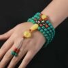 Tibetan Turquoise Dzi 108 Bead Protection Mala