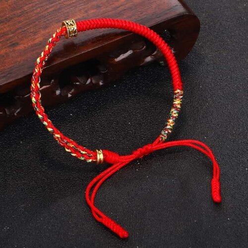 buddhaobject-Tibetan Vajra Knot Red String Mantra Bracelet Tibetan Vajra Knot Red String Mantra Bracelet
